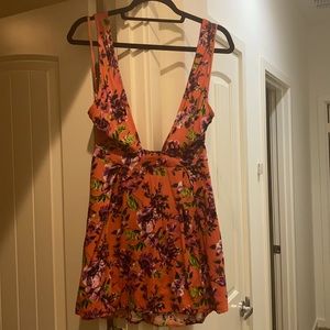 Pins and needles low plunge dress